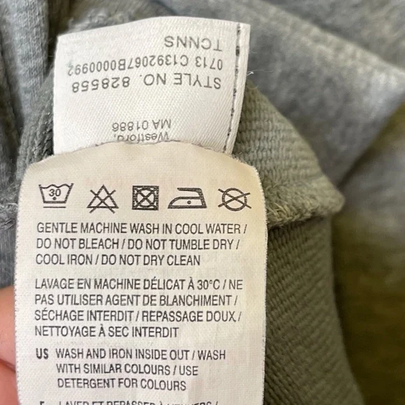 Puma Womens Heather Gray Cowl Neckline LS Stretch Sweatshirt Sweater Sz. Small S - Picture 7 of 14